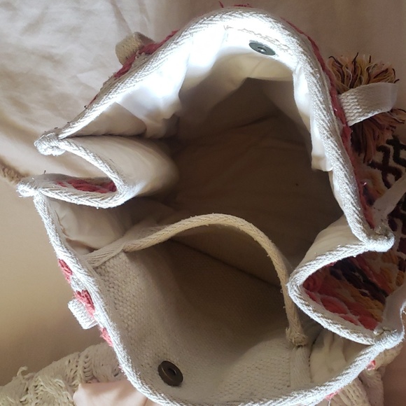 Woven Cotton Tote Bag - Picture 4 of 6